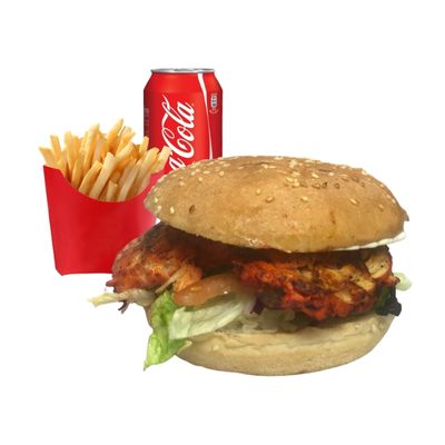 Chicken Tikka Burger Meal